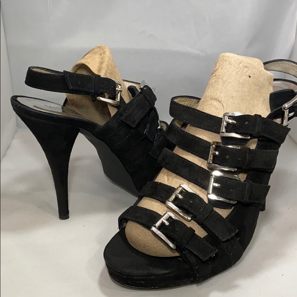 | Michael Kors | Black Strap Heels with buckles